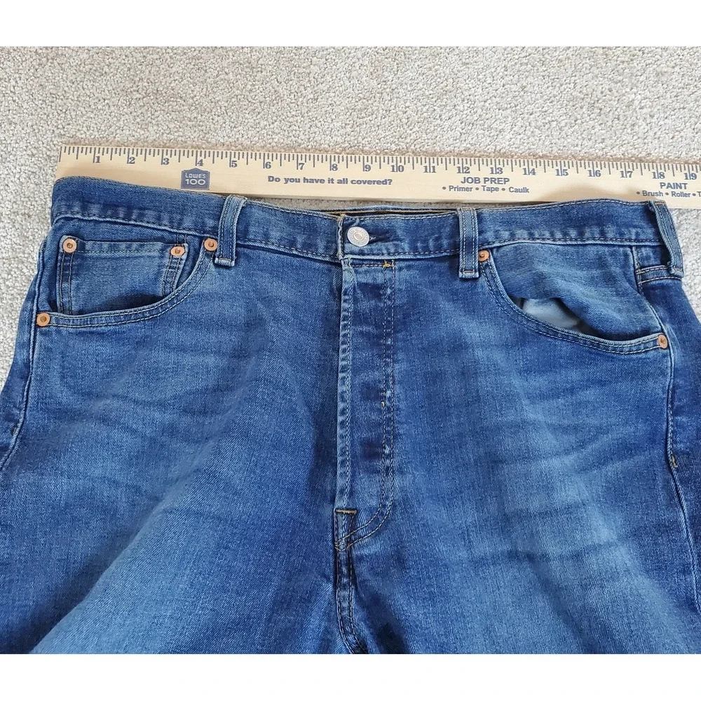 LEVIS 501 Men's Blue‎ Jeans 36X30 ACTUAL MEASURE 36X29.5 Straight Button Fly Y2K